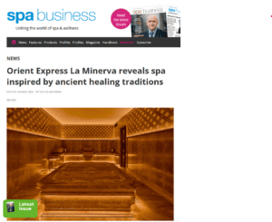 Orient Express La Minerva reveals spa inspired by ancient healing traditions