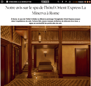 Notre avis sur le spa de l’hôtel Orient Express La Minerva à Rome